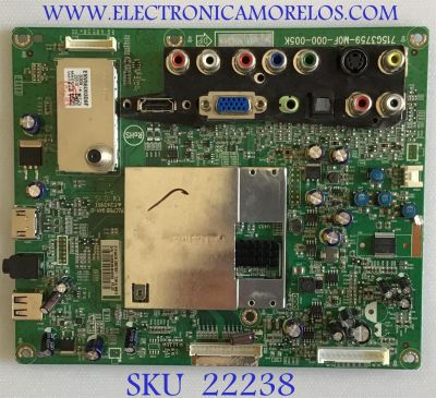 MAIN AOC / TQACBZKD7301 / 715G3759-M0F-000-005K / (T)TQACBZK07301 / PANEL TPM215HW01-H1L01 REV:C1D / MODELO LE22H067