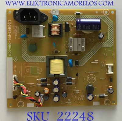 FUENTE DE PODER PARA MONITOR ASUS / ED501UQX8 / 715G5973-P02-000-001R / (Q)ED501UQX8 / PANEL LTM230HT12 / MODELO VS238H-P