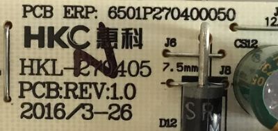 FUENTE DE PODER PARA MONITOR VIOTEK / 50322704000110 / HKL-270405 / 6501P270400050 / PANEL LSM270HP05 / MODELO NB27C - Imagen 2