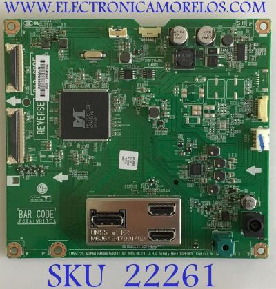 MAIN PARA MONITOR LG / EAX66876001 / EAX66876001(1.0) / NP77D1055U / PANEL LM290WW2 (SS)(C1) / MODELO 29UM68-PF.AUSHRPN