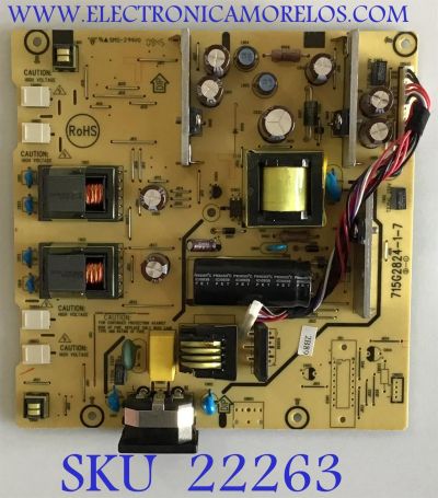 FUENTE DE PODER PARA MONITOR HP / 9E42SQYY / 715G2824-1-7 / (T)9E42SQYY / PANEL LTM230HT01 / MODELO W2338H