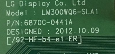 T-CON PARA MONITOR HP / 6871L-3153C / 6870C-0441A / 3153C / PANEL LM300WQ6 (SL)(A1) / MODELO Z30I IPS - Imagen 3