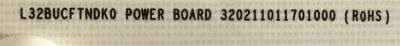 FUENTE DE PODER PARA MONITOR DELL / 204L32BUCFTNDK001 / 320211011701000 / CQC11001065984 / PANEL BOEA320WU1 / MODELO D3218HNO - Imagen 2