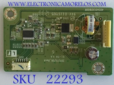 LED DRIVER PARA MONITOR VIEWSONIC / 79P210500505R / 492A013G1600R / ILL-114 V.A / PANEL M215HGE-L21 REV.C2 / MODELO VX2250WM-LED