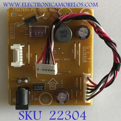 FUENTE DE PODER PARA MONITOR DELL / 715G7651-P01-000-0H1S / PANEL LM230WF9 / MODELO S2316M