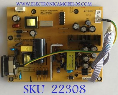 FUENTE DE PODER PARA MONITOR SCEPTRE / 44434N74801022 / 900-01-00177 / PL7362V4 / MODELO E275W-19208A