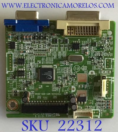 MAIN PARA MONITOR DELL / GQCCB0DL041 / 715G5535-M01-000-0H4K / (T)GQCCB0DL0410000 / PANEL M190CGE-L20 REV.C1 / MODELO E1913C