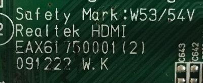 MAIN PARA MONITOR LG / EAX61750001 / EAX61750001 (2) / NP02L115N9 / MODELO W2340VG-PNV.AUSOASN - Imagen 2