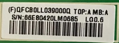MAIN PARA MONITOR LENOVO / QFCB0LL039 / 715G8230-M0D-000-004I / (F)QFCB0LL039000Q / PANEL LM215WF9 (S1)(A2) / MODELO L2264A - Imagen 2
