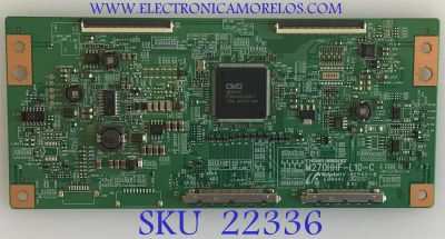 T-CON PARA MONITOR BENQ / 35-D075143 / M270HHF-L10-C / PANEL M270HHF-L10 REV.C2 / MODELO XL2720-B