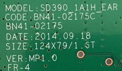 MAIN PARA MONITOR  SAMSUNG / BN91-14244C / BN41-02175C / PANEL CY-MJ270BNLV2V / MODELO LS27E390HS/ZA SP01 - Imagen 2