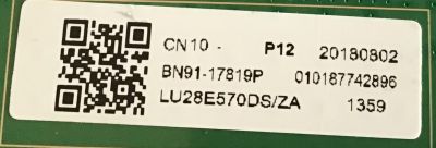 MAIN PARA MONITOR SAMSUNG / BN91-17819P / BN41-02352B / PANEL M280DGJ-L30 / MODELO LU28E570DS/ZA LA01 - Imagen 2