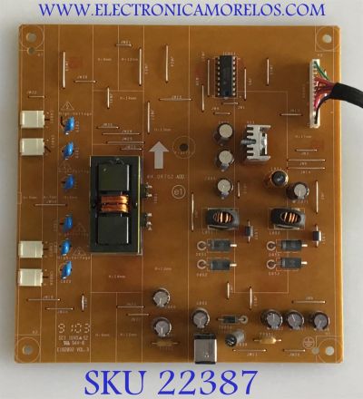 FUENTE DE PODER PARA MONITOR DELL / 5E0RT02001 / 4H.0RT02.A00 / 540241 REV:A00 / PANEL M215HW01 V.1 / MODELO SX2210B