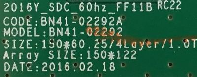 T-CON PARA MONITOR SAMSUNG / BN95-03691A / BN41-02292 / BN9503691A / PANEL CY-MK315BNLV2V / MODELO  LS32F351FUNXZA FB02 - Imagen 3