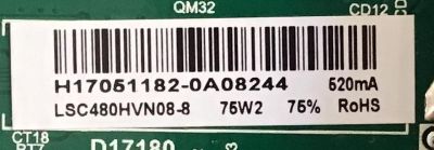 MAIN FUENTE ((COMBO)) PARA TV WESTINGHOUSE / 21005983 / H17051182 / TP.MS3553.PB801 / PANEL LSC480HN08 / MODELO WD48FAB100 - Imagen 4