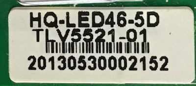 LED DRIVER PARA TV DIGITALSTREAM / HQ-LED46-5D / HQ-LED46-5 REV1.0 / TLV5521-01 / PANEL TLV5521-01LEDM / MODELO DETK550D - Imagen 2