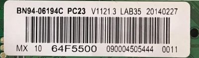 MAIN PARA TV SAMSUNG / BN94-06194C / BN41-01964A / BN97-07107Y / MODELO PN64F5500AFXZA UW01 - Imagen 3