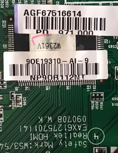 MAIN PARA MONITOR LG / EAX61275701 / EAX61275701 (4) / NP90R112NT / PANEL LM230WF1 (TL)(A3) / MODELO W2361V-PFV.AUSOASN - Imagen 2