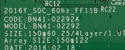 T-CON PARA MONITOR SAMSUNG / BN95-02722A / BN41-02292A / PANEL CY-PK315BNLV1F / MODELO LC32F391FWNXZA FB02 - Imagen 2