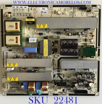 FUENTE DE PODER PARA MONITOR SAMSUNG / BN44-00228B / SIP40LFD-A / SIP40LFD-B / PANEL LTI400HA04 / MODELOS  LH40MGQLBS/ZA SP01 / LH40MGQLGA/ZA SP01 / LH40MGQLGA/ZA 0001 / LH40MGQLBS/ZA 400FP-2 / LH40MGQLBS/ZA SP01/ MAS MODELOS EN DESCRIPCION