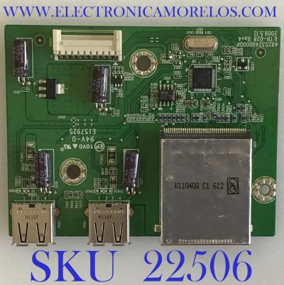 PUERTO USB PARA MONIOR DELL / 792842400000R / 492532400000R / PANEL LM240WU4 (SL)(B3) / MODELO U2410F