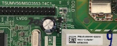 MAIN FUENTE ((COMBO)) PARA TV WBOX / P0Q18100094-03078 / TSUMV56/MSD3553-T4C1 / 9011-11448 / PANEL K320WD82 / MODELO 0E-32LED - Imagen 2