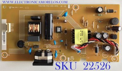 FUENTE DE PODER PARA MONITOR DELL / GH541KQD1 / 715G7416-P02-000-0H1S / (Q)GH541KQD1 / PANEL MV270FHM-N20 / MODELO SE2717HC