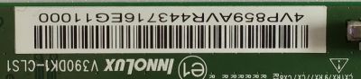 T-CON PARA MONITOR SEIKI / 4VP859 / V390DK1-CLS1 / PANEL M280DGJ-L30 REV.C1 / MODELO SM28UTR - Imagen 2