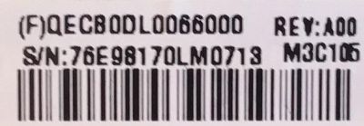 MAIN PARA MONITOR DELL / QECB0DL006 / 715G6862-M1A-000-0H5K / (F)QECB0DL0066000 / PANEL LM250WQ1 (SS)(A1) / MODELO U2515H - Imagen 3