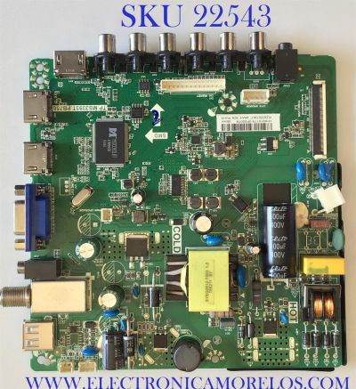 MAIN FUENTE PARA TV PROSCAN / 22002A0121T-P5 / TP.MS3393T.PB758 / P3S160115 / PANEL BOEI320WX-01 / MODELO PLDED3273A-F