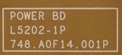 FUENTE DE PODER PARA MONITOR HP / 755.A0T03.0002 / 748-A0F14.001P / L5202-1P / PANEL L5202-1P / MODELO E232 - Imagen 3