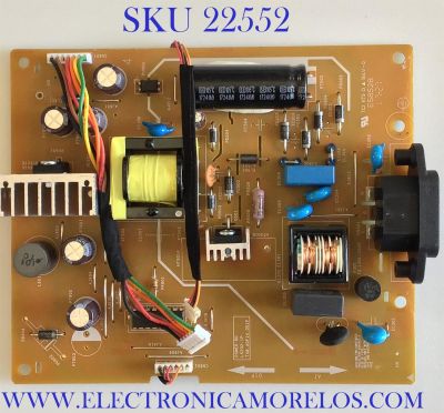 FUENTE DE PODER PARA MONITOR HP / 755.A0T03.0002 / 748-A0F14.001P / L5202-1P / PANEL L5202-1P / MODELO E232