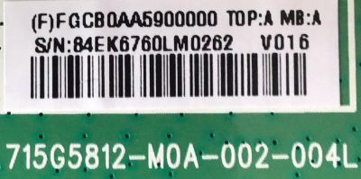 MAIN PARA MONITOR AOC / FGCB0AA590 / 715G5812-M0A-002-004L / (F)FGCB0AA5900000 / PANEL LM270WF (S2)(CD) / MODELO I2769VM - Imagen 2
