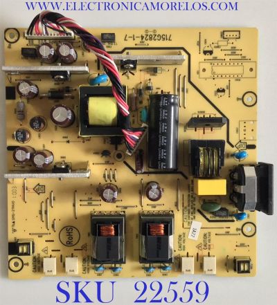 FUENTE DE PODER PARA MONITOR HP / 8E42LAC4 / 715G2824-1-7 / (T)8E42LAC4 / PANEL LM230WF1 (TL)(B3 / MODELO W2338H