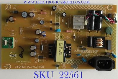 FUENTE DE PODER PARA MONITOR LENOVO / PLPCDD531AQCB / 715G4995-P03-002-001S / (F)PLPCDD531AQCB / PANEL LM230WF3 (S2)(M2) / MODELO LI2323SWA