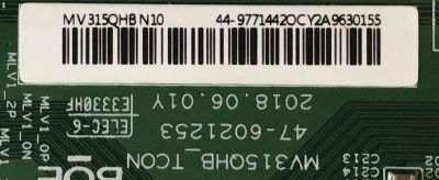 T-CON PARA MONITOR VIEWSONIC / 44-9771442O / 47-6021253 / MV315QHB_TCON / PANEL TPT315B5-QHBN0.K REV:A9P3D / MODELO VX32112K-2K-MHD - Imagen 2
