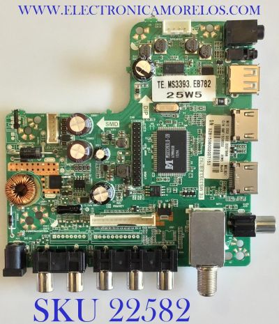 MAIN FUENTE PARA TV INSIGNIA / 002.002.00227866 / TE.MS3393.EB782 / SMT1508002 / PANEL LCM:SM27STCA07 / MODELO NS-28D220NA16