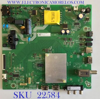 MAIN FUENTE (COMBO) PARA TV SHARP·ROKU TV / NUMERO DE PARTE 233648 / RSAG7.820.8402/ROH / HU32A5609HWR / 32A5609HWR / PANEL JHD315S1H82-TXB1\S0\FM\ROH / MODELO LC-32LB601U