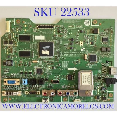 MAIN PARA TV. Y   MONITOR SAMSUNG / BN91-04319R /  BN41-01010D / PANEL M26J3-L01 REV.C2 / MODELO LS26TDNSUV/ZA|