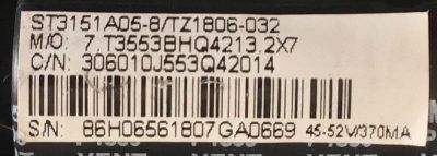 MAIN FUENTE PARA TV SUPERSONIC / CV3553BH-Q42 / 306010J553Q / PANEL CX315DLED / MODELO SC-3210 / MODELO 32'' - Imagen 3