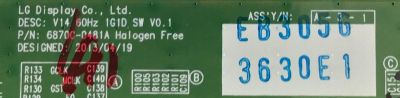 T-CON PARA TV LG / 6871L-03630E / 6870C-0481A / 3630E / PANEL LC490DUE (MG)(A6) / MODELO 49LF5500-UA.BUSYLJR - Imagen 2