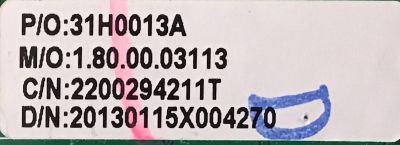 MAIN PARA TV LEGEND / 31H0013A / CV318H-X / 2200294211T / PANEL / HV320WX2-201 / MODELO LE3232 - Imagen 3