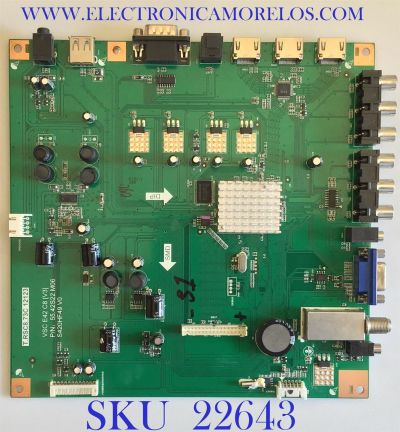 MAIN PARA TV VIEWSONIC / 55.42S22.M06 / T.RSC8.73C 12123 / 705-315-L72RA-M02NH / PANEL T320HVN01.2 / MODELO VT3200-L