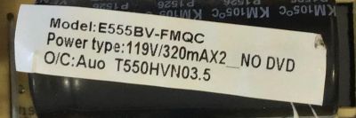 FUENTE DE PODER PARA TV SCEPTRE / 50323902000390 / 6501P390200050 / PANEL HK550WLEDM-AH99H / MODELO E555BV - Imagen 2