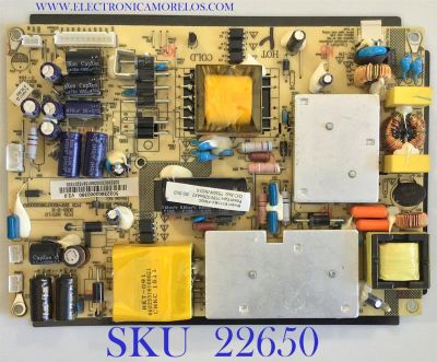 FUENTE DE PODER PARA TV SCEPTRE / 50323902000390 / 6501P390200050 / PANEL HK550WLEDM-AH99H / MODELO E555BV