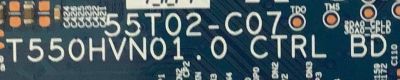 T-CON PARA TV INSIGNIA / 55.54S06.CE1 / 55T02-C07 / T550HVN01.0 / PANEL T550HVN01.8 / MODELO NS-55D440NA14 - Imagen 3