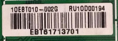 MAIN PARA TV ZENITH ELECTRONICS / EBT61713701 / EAX63728604(4) / RU10D00194/ PANEL PDP50T30010 / MODELO Z50PV220-UA - Imagen 4