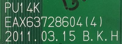 MAIN PARA TV ZENITH ELECTRONICS / EBT61713701 / EAX63728604(4) / RU10D00194/ PANEL PDP50T30010 / MODELO Z50PV220-UA - Imagen 3