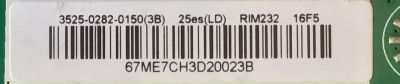 T-CON PARA TV PANASONIC / 35-D082799 / V240HK1-CS5 / PANEL V500HK1-LE6 REV.C7 / MODELO TC-L50E60 - Imagen 3