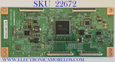 T-CON PARA TV PANASONIC / 35-D082799 / V240HK1-CS5 / PANEL V500HK1-LE6 REV.C7 / MODELO TC-L50E60